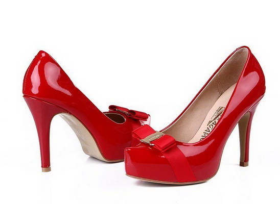 Ferragamo Shallow mouth stiletto heel Shoes Women--008